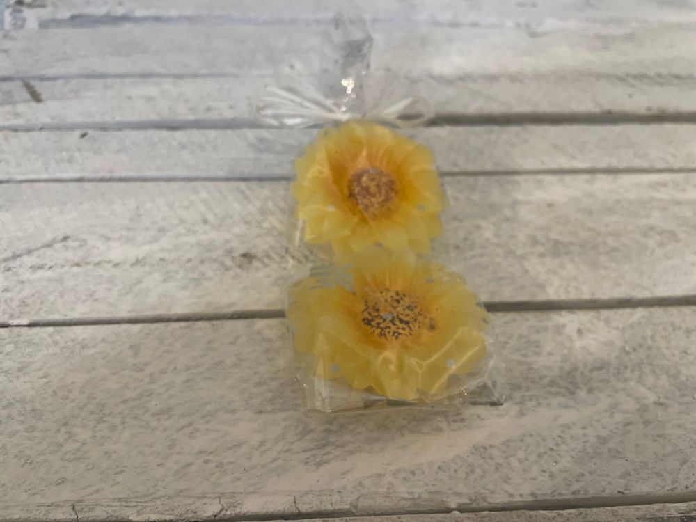 2er Set Schwimmkerzen "Sonnenblume" | Deko-Kerzen | NEU