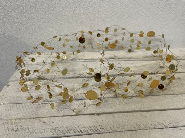 Goldene Deko-Girlande für Tisch & Feste | Draht-Design NEU
