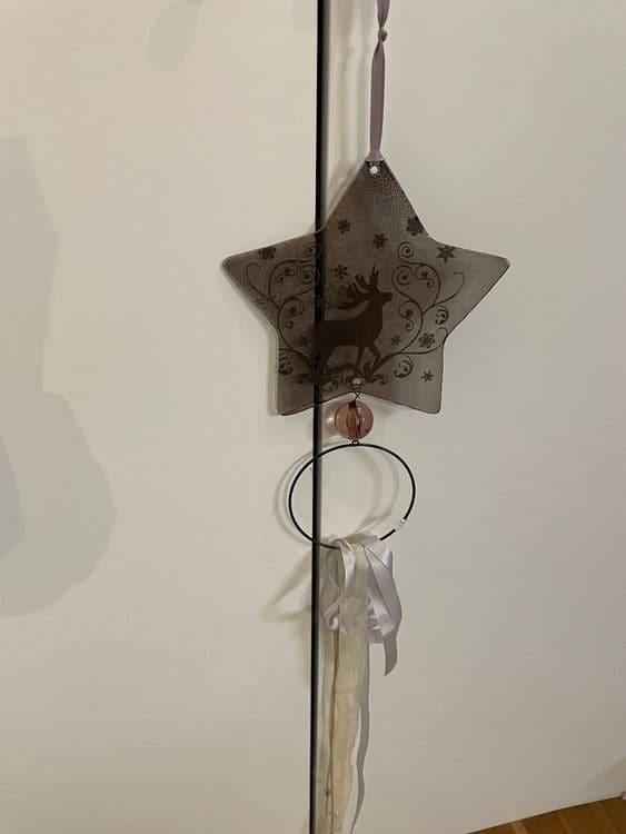 Weihnachtsdeko Stern Deko Hirsch Weihnachten Anhänger NEU