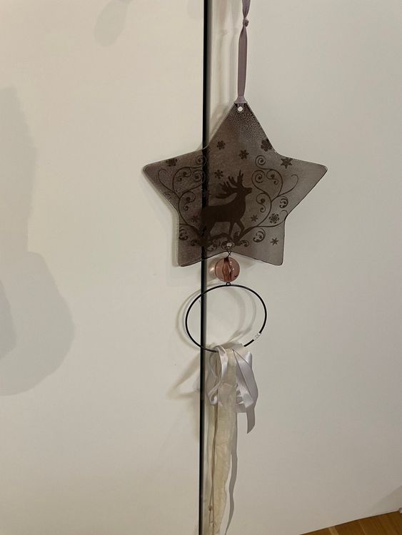 Weihnachtsdeko Stern Deko Hirsch Weihnachten Anhänger NEU