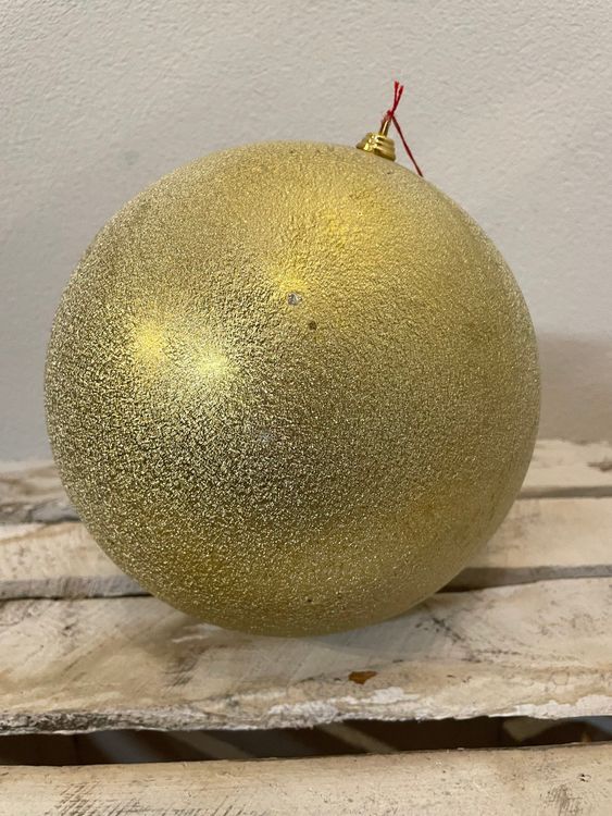 XXL Weihnachtskugel Gold-Glitzer Ø 20cm | Jumbo-Kugel NEU